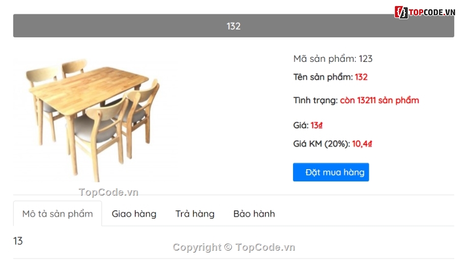 code bán nội thất,Website bán nội thất,Website bán hàng,source code bán hàng,Full code bán hàng,nội thất gỗ